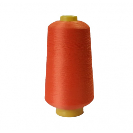 Текстурированная нитка 150D/1 № 145 оранжевый в Антраците
