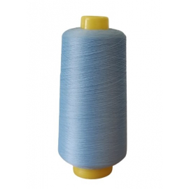 Текстурированная нитка 150D/1 № 328 светло-голубой в Антраците