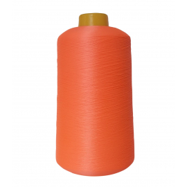 Текстурированная нитка 150D/1 № 4467 оранжевый неон в Антраците
